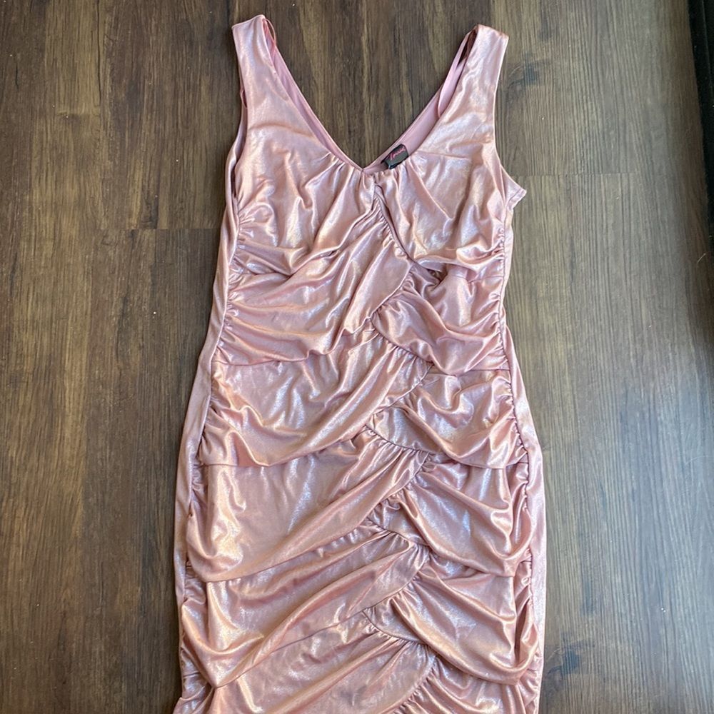 Torrid Sparkly Baby Pink Body Con Holiday New Years Eve  Dress